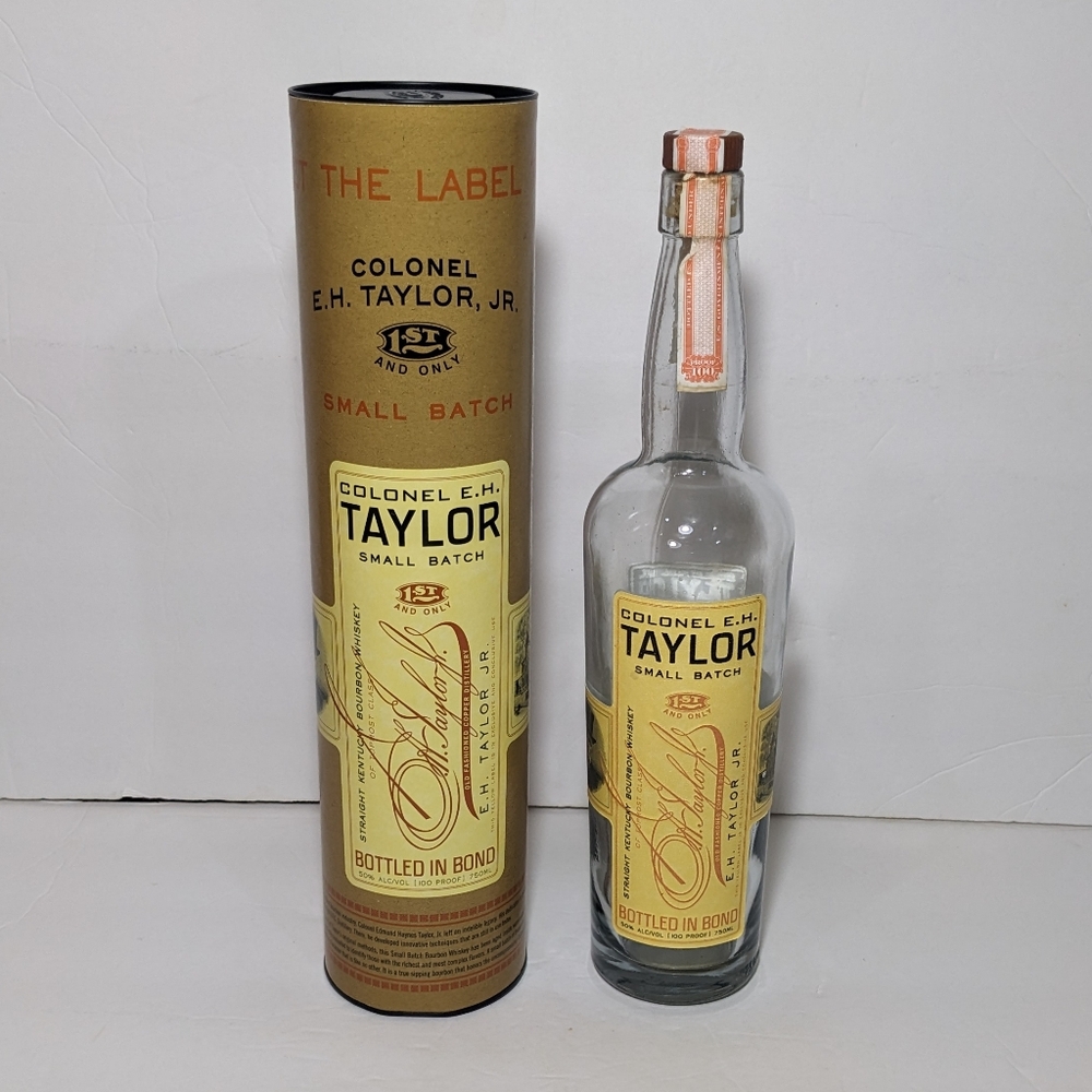 Colonel E. H. Taylor Bourbon Whiskey Bottle with box